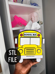 School Bus TISSUE BOX 3MF | STL FILE
