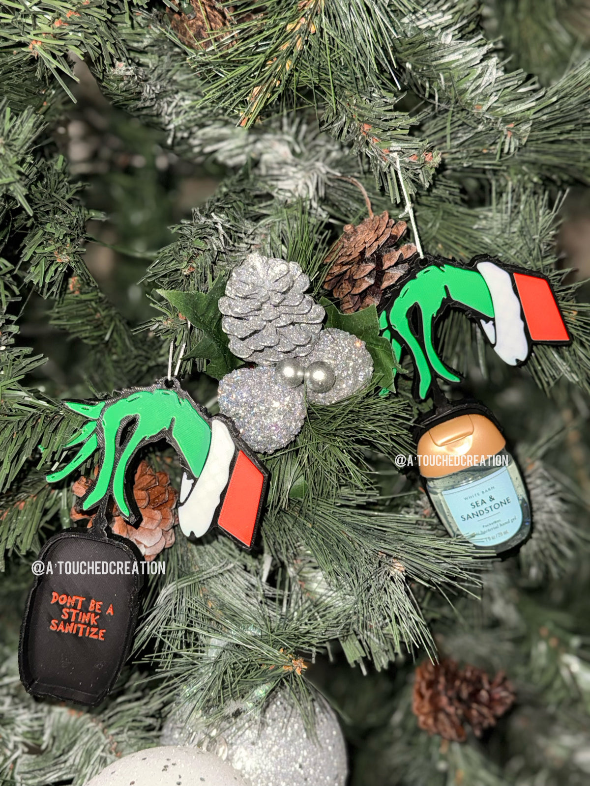 Grinchy Sanitizer Ornament STL | 3MF (Copy)