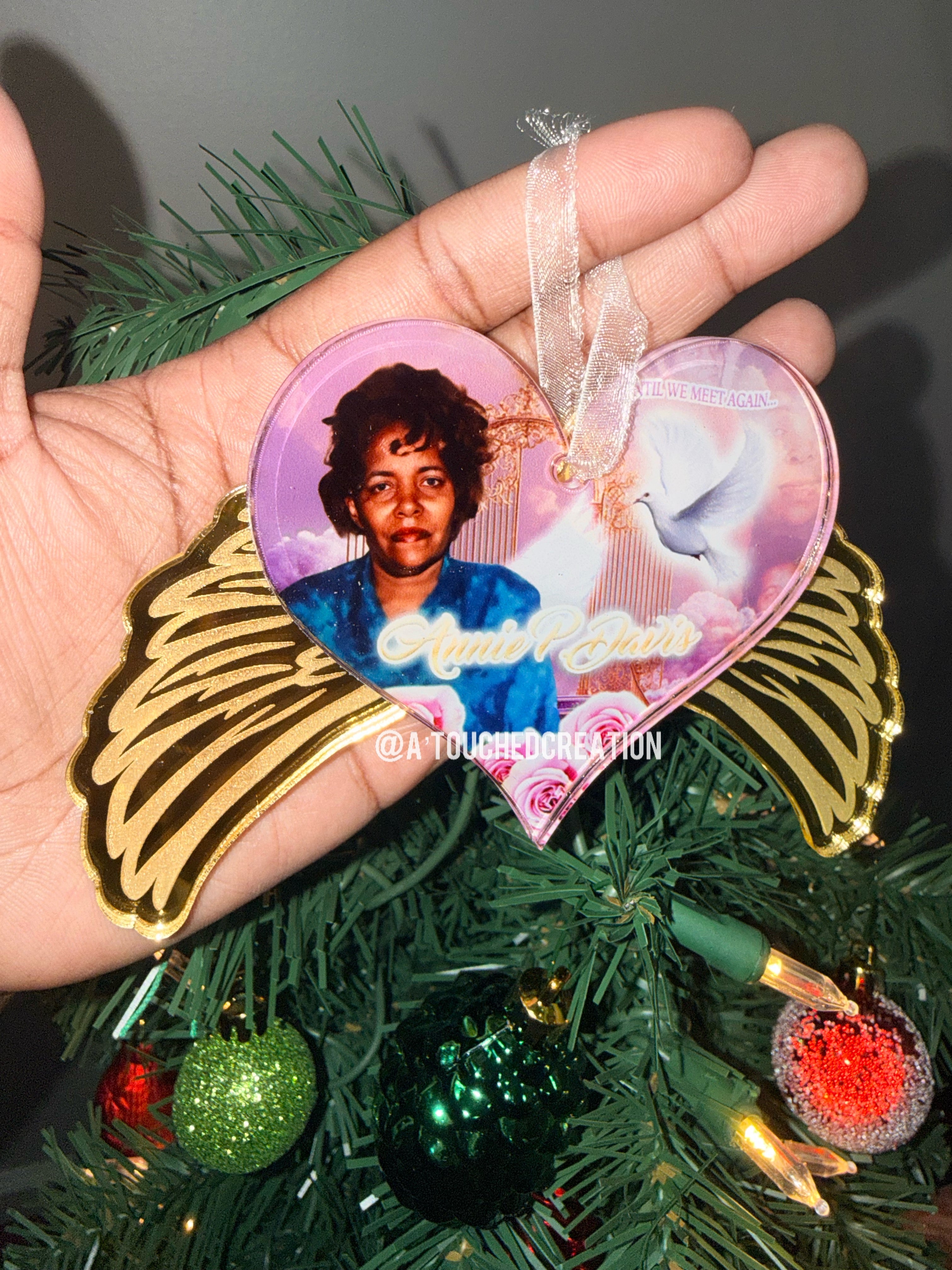 Angel Wing Acrylic Ornament