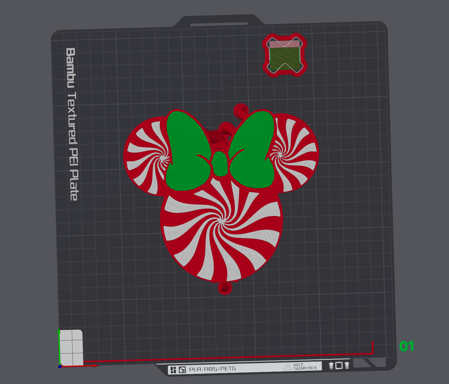 Micke (Y) Candy Cane Ears Soap Holder 3D File