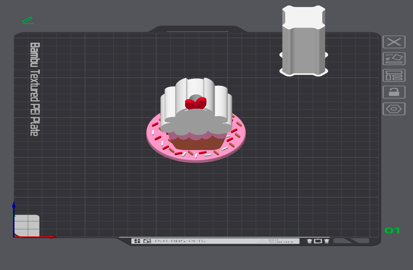 Libbey Cupcake Topper STL / 3MF File