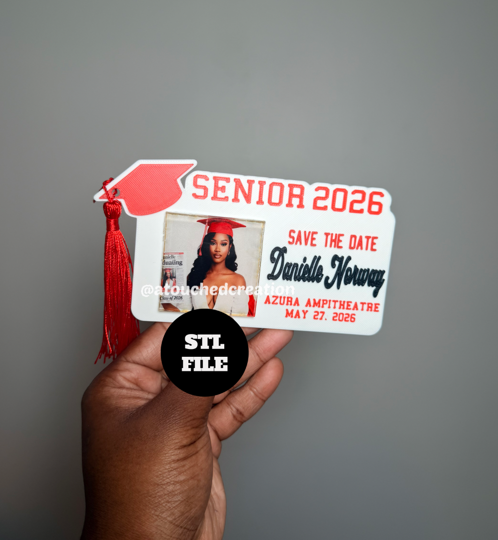 Senior 2026 Magnet STL File