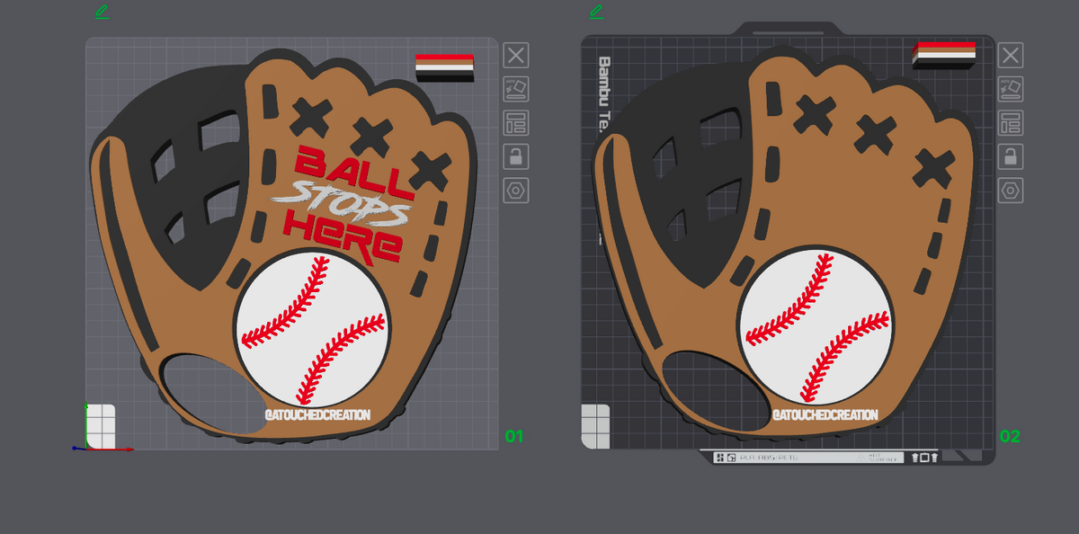 Baseball Glove Spirit Fan 3MF | STL FILE