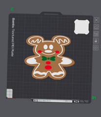 Gingerbread Man Soap Holder 3D File