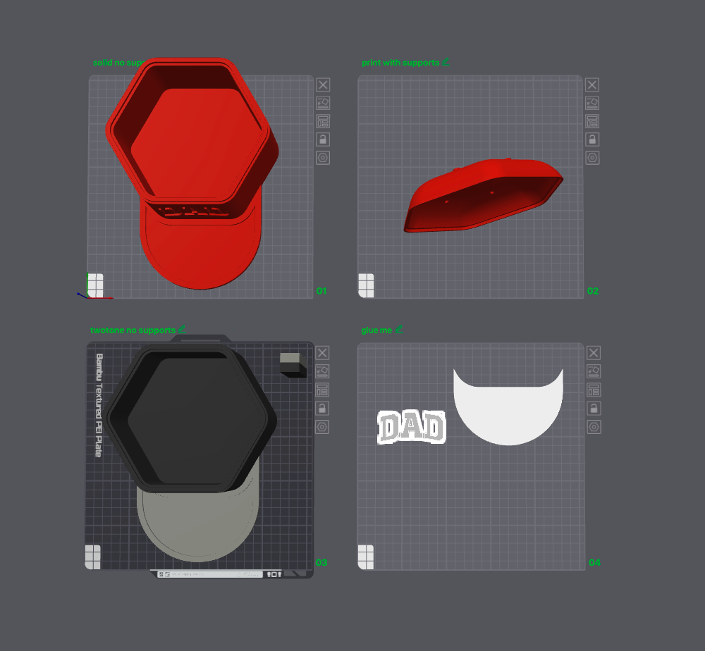 Dad Fathers Day Hat STL | 3MF File