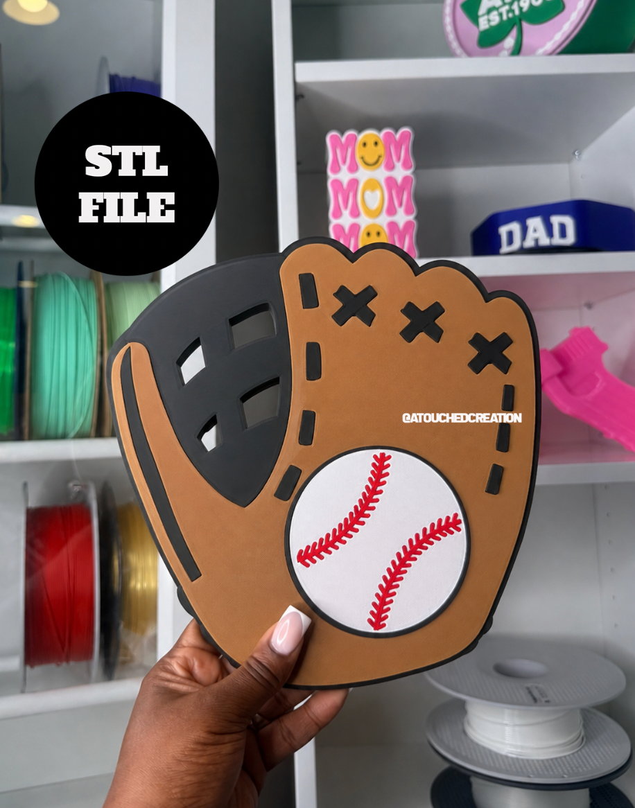 Baseball Glove Cheer Stick 3MF| STL File