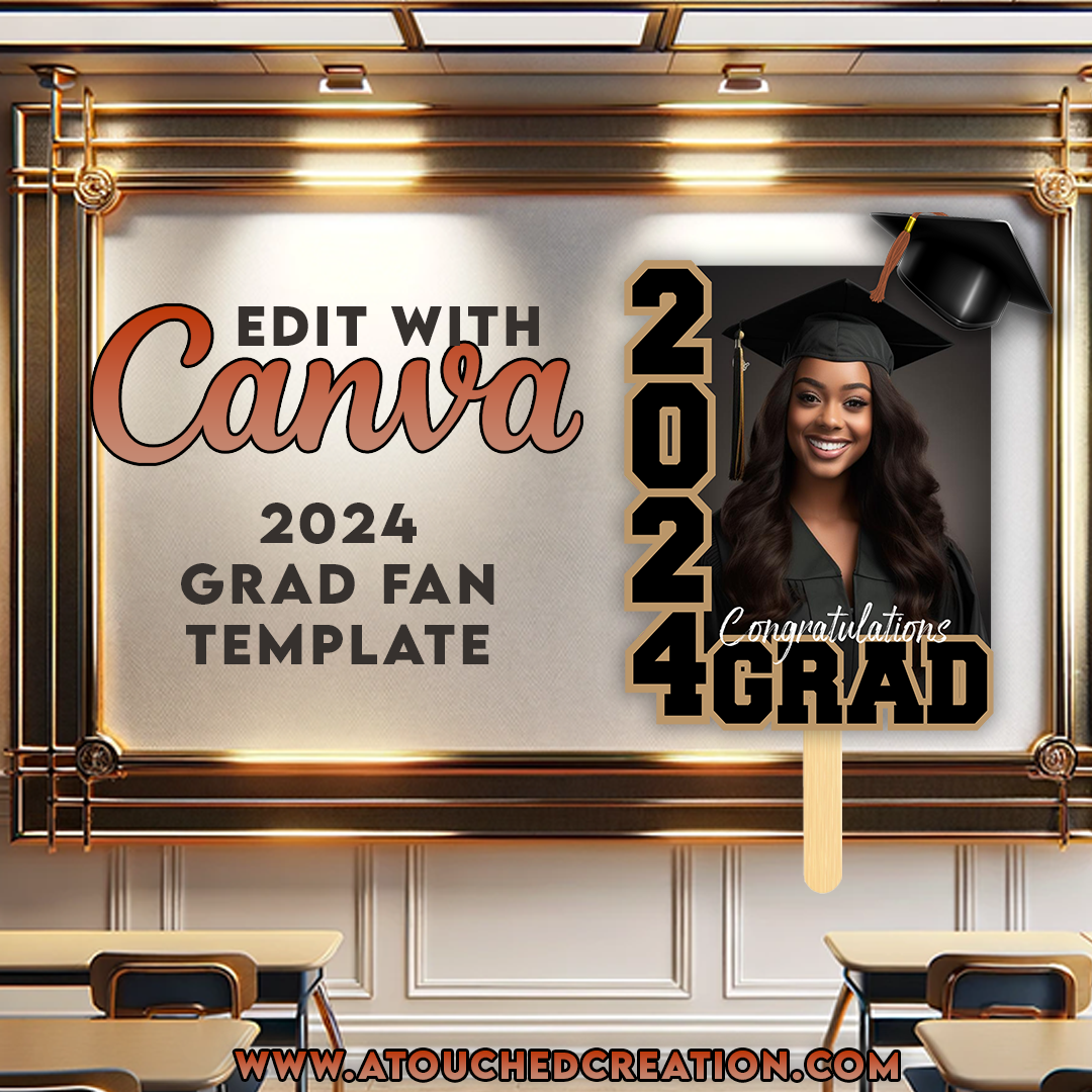 Grad Fan Template.pdf Grad Fan 2 Template Canva – A’Touched Creation