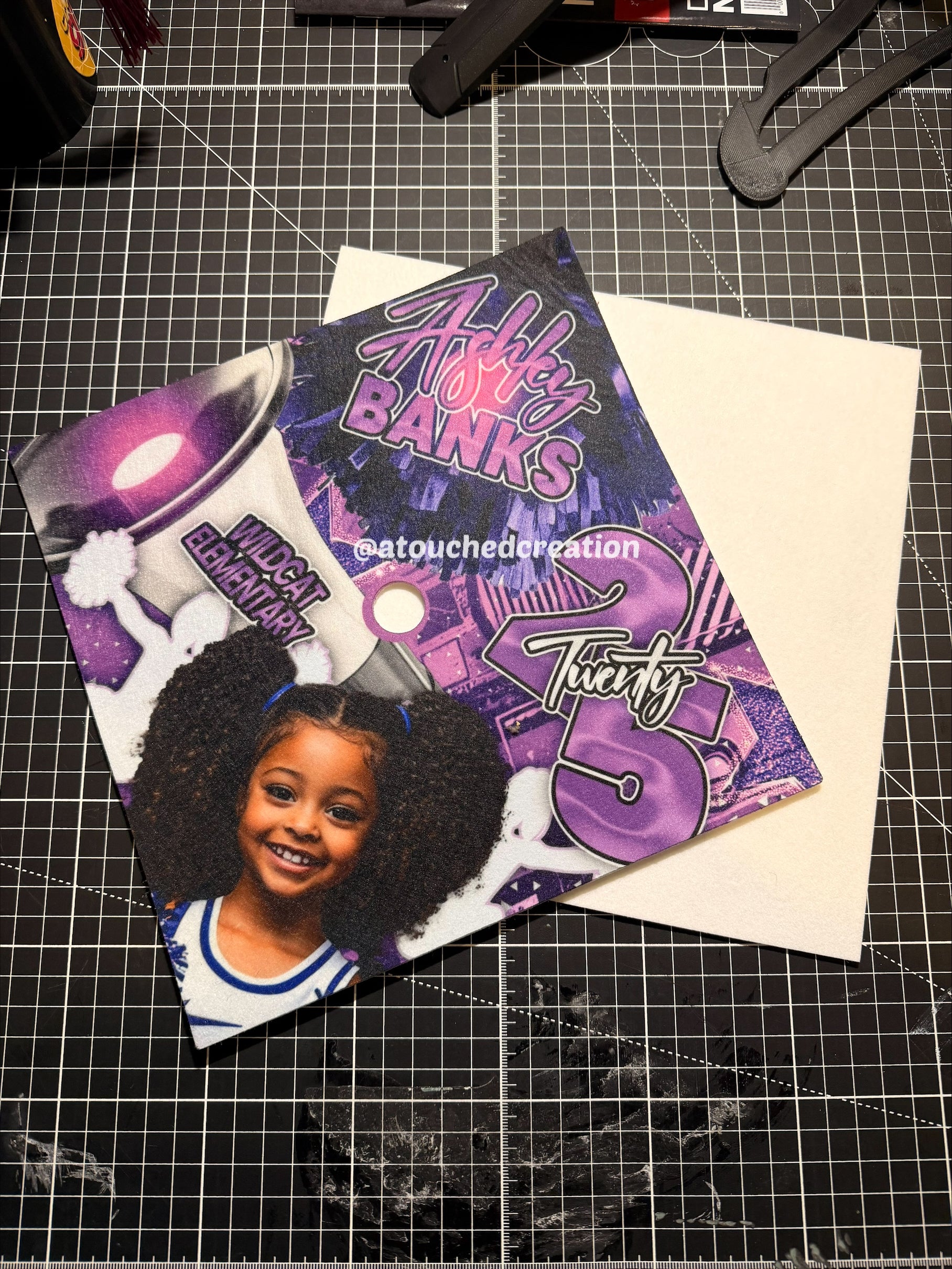 Sublimation Grad Hat Topper (BLANK)